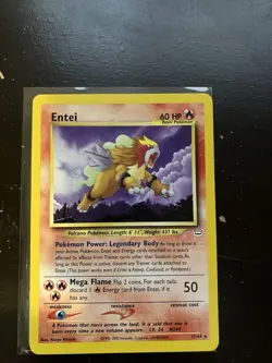 Pokemon TCG Entei Neo Revelation Card 17/64 Unlimited Rare - Image 1