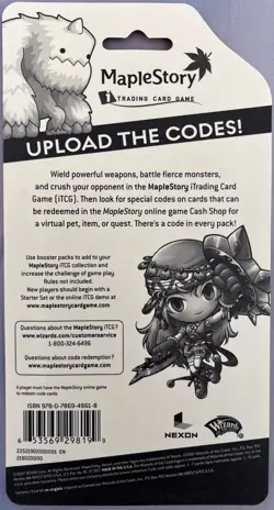 MapleStory itcg 9-card booster pack 2007 Wizards of the Coast/Nexon - Image 2