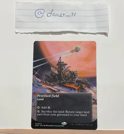 Petrified Field Borderless Card Edge of Eternities Magic: The Gathering - Image 1