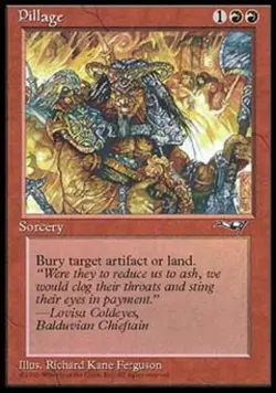 Pillage - Medium Play MTG Alliances - Image 1