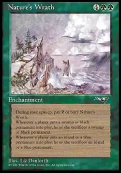 Nature's Wrath - Medium Play MTG Alliances - Image 1