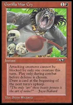 Gorilla War Cry (1) - Medium Play MTG Alliances - Image 1