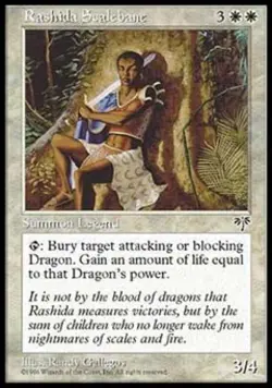 Rashida Scalebane - Medium Play MTG Mirage - Image 1