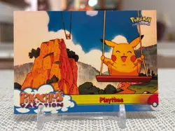 1999 Pokemon The First Movie #57 Pikachu's Vacation (PlayTime) Blue NM - Image 1