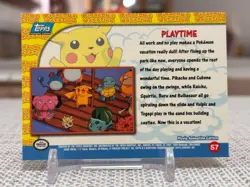 1999 Pokemon The First Movie #57 Pikachu's Vacation (PlayTime) Blue NM - Image 2