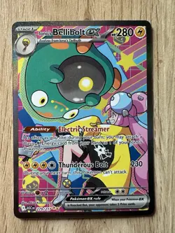 Iono's Bellibolt EX 279/217 Special Illustration Rare Ascended Heroes Pokemon - Image 1