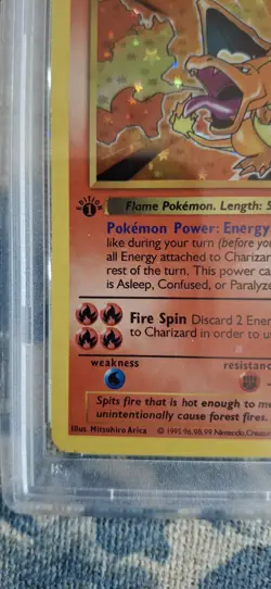 Pokemon TCG Charizard 1st Edition Shadowless Base Set Holo PSA 10 4/102 - Image 3