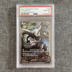 Pokemon Lugia V Silver Tempest Full Art Ultra Rare Foil PSA 10 186/195 2022 - Image 1
