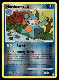 2008 Diamond & Pearl - Great Encounters Reverse Holo Marshtomp #46 - Image 1