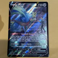 Pokemon Zacian V Ultra Rare Full Art Holo TG21/TG30 Astral Radiance 220 HP - Image 1