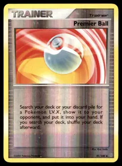 2008 Diamond & Pearl - Stormfront Reverse Holo Premier Ball #91 - Image 1