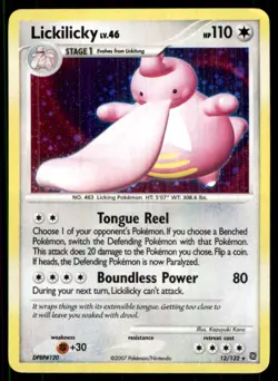 2007 Diamond & Pearl - Secret Wonders Lickilicky Stage 1/Rare Holo #12 - Image 1