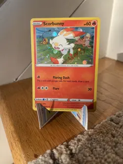 ✨Scorbunny Pokemon TCG Sword and Shield Promos SWSH244 NM✨ - Image 1