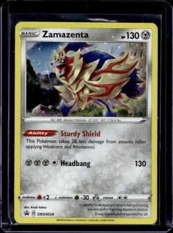 2019-2023 Pokemon SWSH Black Star Promos Zamazenta #SWSH034 - Image 1