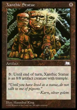 Xanthic Statue - Medium Play MTG Weatherlight - Image 1
