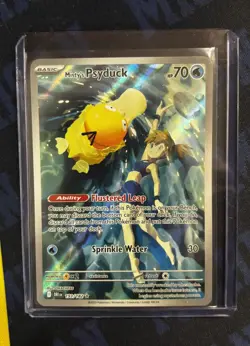 Misty's Psyduck Illustration Rare SV10: Destined Rivals 193/182 NM (1E) Pokemon - Image 1