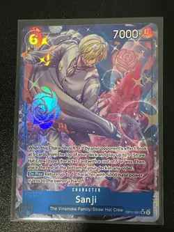 Sanji OP11-051 SR Alt Art A Fist of Divine Speed ONE PIECE Card NM English - Image 1