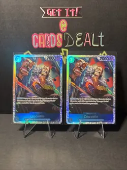 Crocodile OP09-046 SR Foil Emperors in the New World One Piece CCG (x2) - Image 1