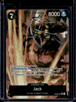 2024 One Piece Two Legends Jack Super Rare #OP08-084 - Image 1