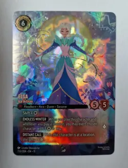 Disney Lorcana Winterspell Elsa Ice Artisan Enchanted NM - Fast Int. Shipping 🚚 - Image 1