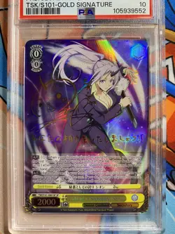 Pride Of A Secretary, Shion Gold Signature Weiss Schwarz English PSA 10 - Image 3