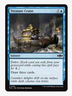 Treasure Cruise | MTG TDC | Blue Sorcery Delve Card Draw Pauper EDH | NM - Image 1
