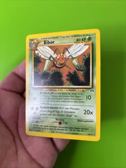 Beedrill 18/75 Neo Discovery GERMAN Bibor Pokemon Card NM - Image 3