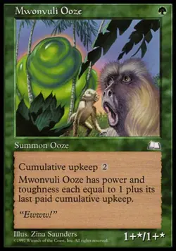 Mwonvuli Ooze - Medium Play MTG Weatherlight - Image 1