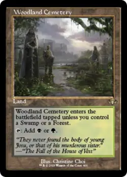 Woodland Cemetery (Retro Frame) - NM R : Dominaria Remastered - Image 1