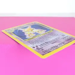 Pokemon TCG Alakazam Base Set Holo Card 1/102 Unlimited HP/DMG - Image 3