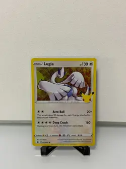 Lugia Pokemon Celebrations 022/025 Halo Rare 25th Anniversary TCG Trading Card - Image 1