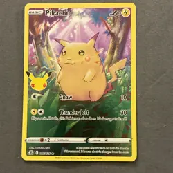 Pokemon Pikachu TCG Holo Rare Card 2021 Celebrations Series 5/25 25th - Image 1