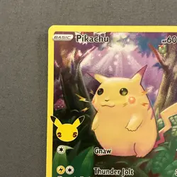 Pokemon Pikachu TCG Holo Rare Card 2021 Celebrations Series 5/25 25th - Image 2
