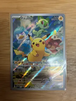 The Pokemon Company Pikachu SVP027 Scarlet & Violet Promo Holo Card - Image 1