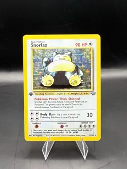 1st Edition Snorlax 11/64 Jungle 1999 Holo Rare WOTC Pokemon Card TCG - Image 1