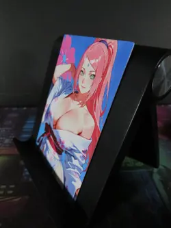 Sakura Haruno Naruto Custom Art Card NM Anime Sexy Waifu CCG Collectible - Image 2