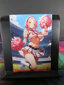Sakura Haruno Naruto Custom Art Card NM Anime Sexy Waifu CCG Collectible - Image 1