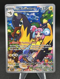 Ionos Killowattrel IR Journey Together 163/159 Pokemon Card Illustration Rare - Image 1