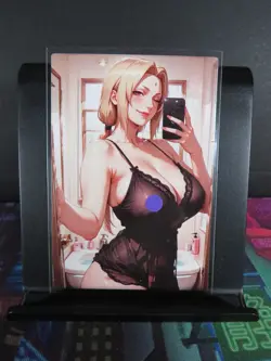 Tsunade Naruto Custom Art Card NM Anime Sexy Waifu CCG Collectible - Image 1