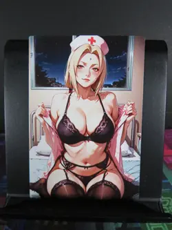 Tsunade Naruto Custom Art Card NM Anime Sexy Waifu CCG Collectible - Image 1