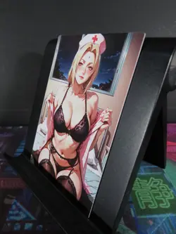 Tsunade Naruto Custom Art Card NM Anime Sexy Waifu CCG Collectible - Image 2