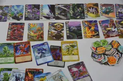 Bakugan Huge Lot Heavy And Light Cards, Rule Books - Image 1
