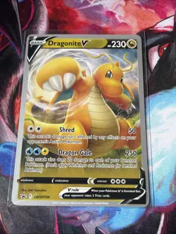 Dragonite V SWSH154 Pokemon 2023 World Championships Black Star Promo Card - Image 1