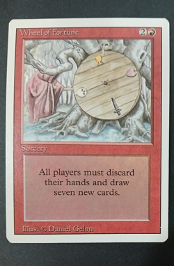 1994 Magic the Gathering Wheel of Fortune -Rare Revised Edition 3rd NM - Video - Image 1