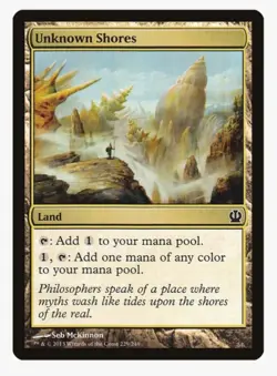 Unknown Shores | MTG THS Magic | EDH Commander Land Mana Fixing | LP - Image 1