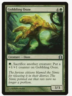 ​Gobbling Ooze | MTG RTR | EDH Commander Ooze Tribal Sacrifice Outlet | LP - Image 1