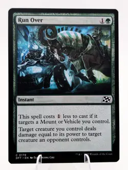 Run Over | MTG DFT | EDH Commander Vehicle Mount Instant Bite Removal | NEW NM - Image 1