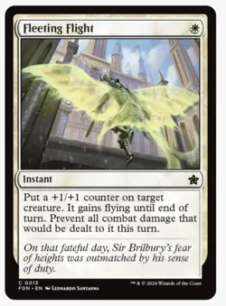 Fleeting Flight | Foundations FDN | Pauper Staple | MTG Bogles Heroic Trick | NM - Image 1