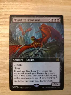 MTG - Hoarding Broodlord (Extended Art) - March of the Machine(MOM) - Magic - NM - Image 1