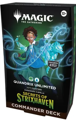 MTG Quandrix Unlimited Commander Deck Sealed Strixhaven UG +1/+1 Counters - Image 1